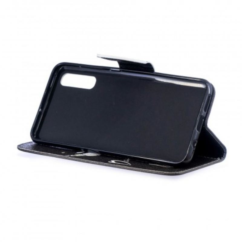 Capa Flip Para Samsung Galaxy A50 Telefone Do Diabo