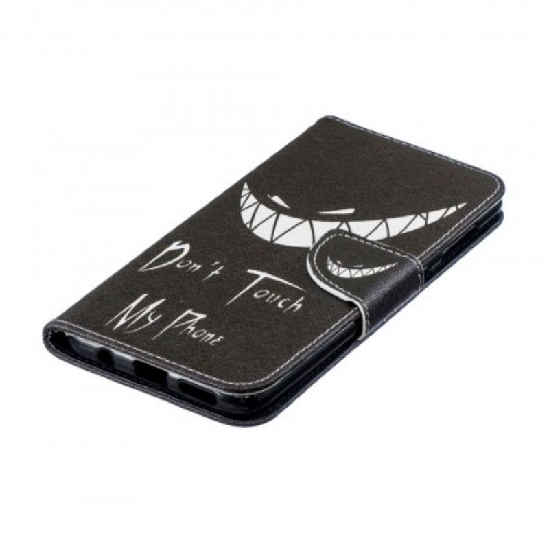 Capa Flip Para Samsung Galaxy A50 Telefone Do Diabo