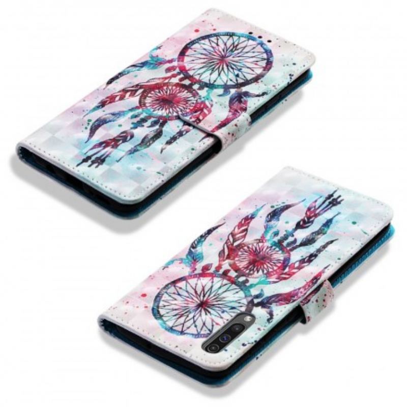 Capa Folio Para Samsung Galaxy A50 Apanhador De Sonhos Vermelho