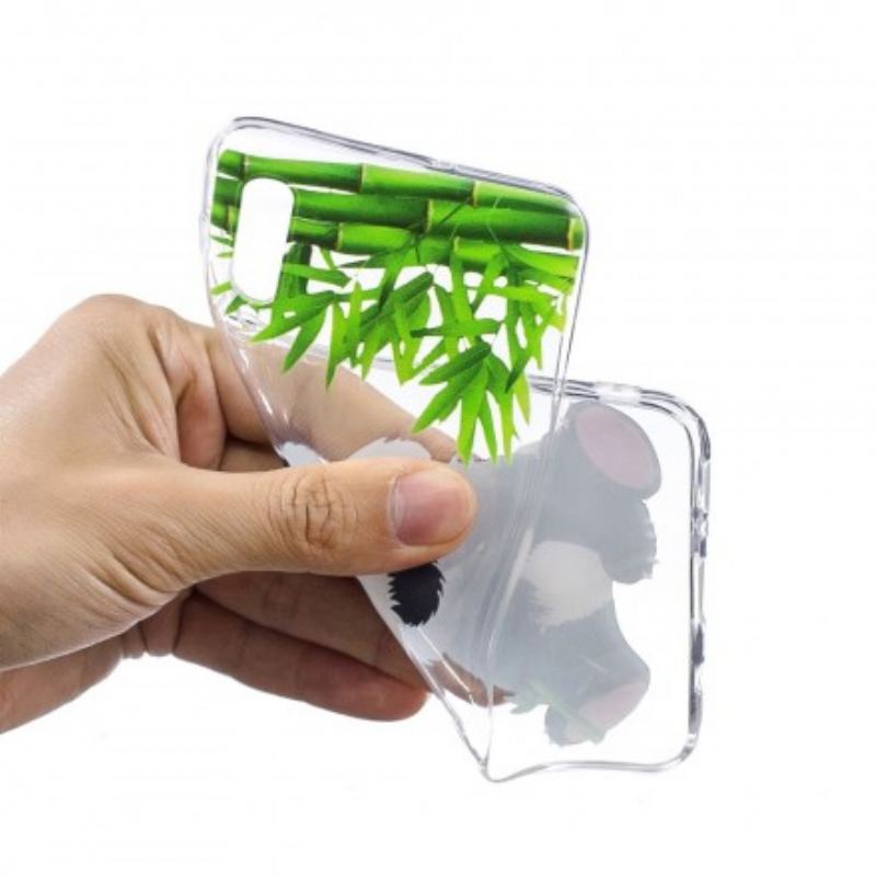 Capa Para Samsung Galaxy A50 Panda Sem Costura Comer