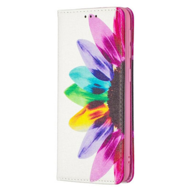 Capa De Celular Para Samsung Galaxy A20e Flip Flor Aquarela