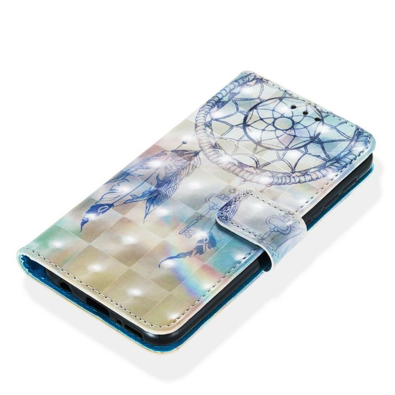 Capa Flip Para Samsung Galaxy A20e / A10e Apanhador De Sonhos Em Aquarela