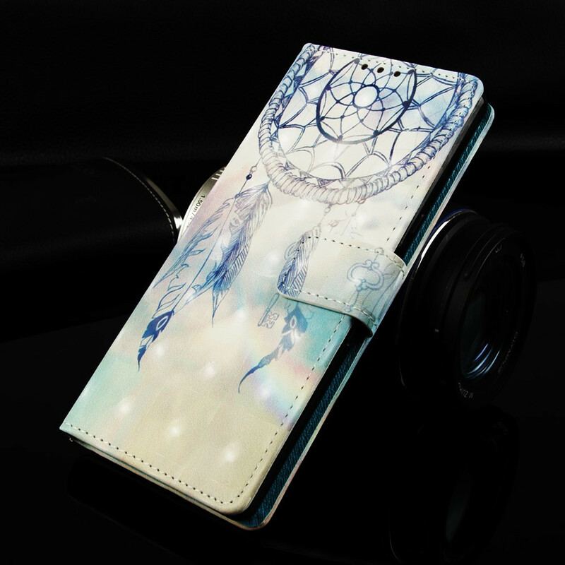 Capa Flip Para Samsung Galaxy A20e / A10e Apanhador De Sonhos Em Aquarela