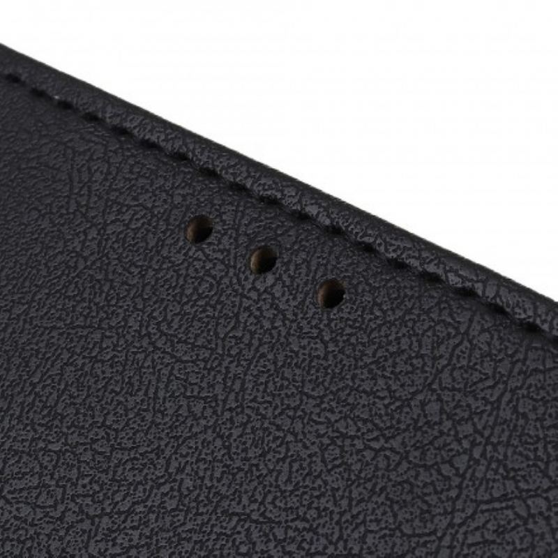 Capa Flip Para Samsung Galaxy A20e Efeito Couro Brilhante Simples