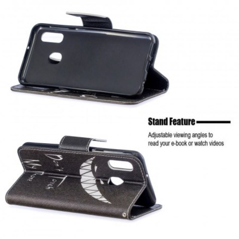 Capa Flip Para Samsung Galaxy A20e Telefone Do Diabo