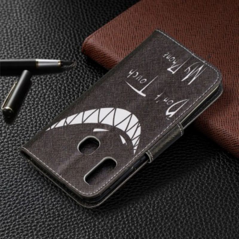 Capa Flip Para Samsung Galaxy A20e Telefone Do Diabo