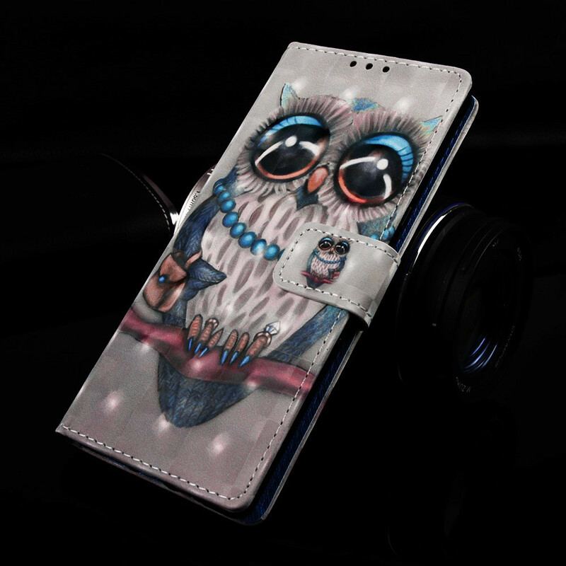 Capa Folio Para Samsung Galaxy A20e Dona Coruja