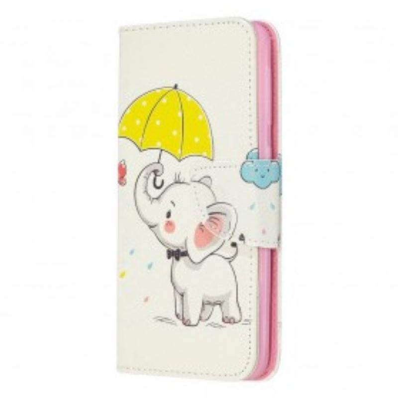Capa Folio Para Samsung Galaxy A20e Elefante Bébé