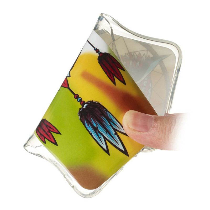 Capa Para Samsung Galaxy A20e Coruja Fluorescente Apanhador De Sonhos