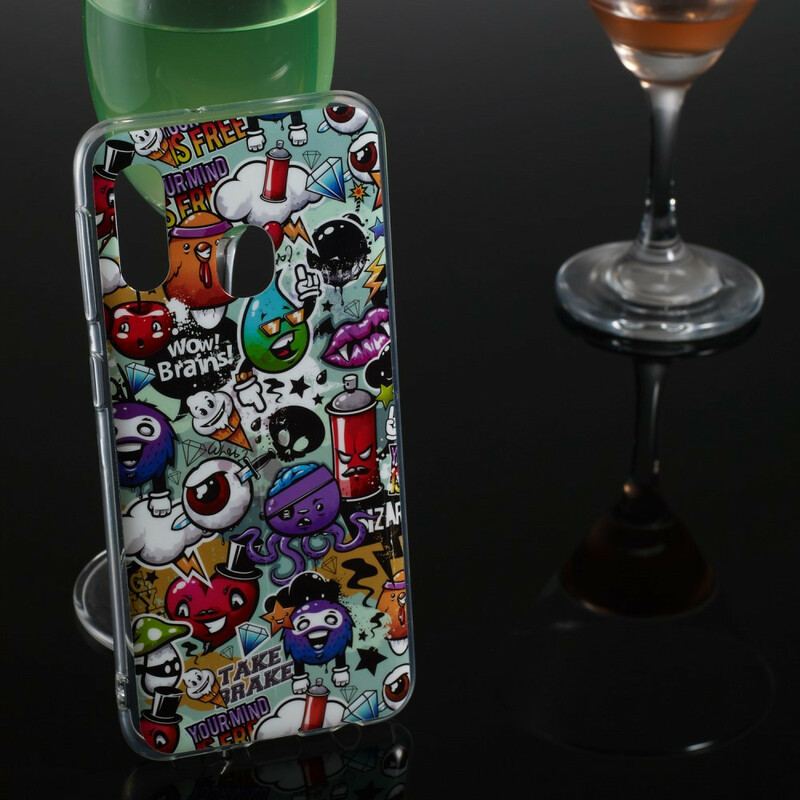 Capa Para Samsung Galaxy A20e Loucura Fluorescente