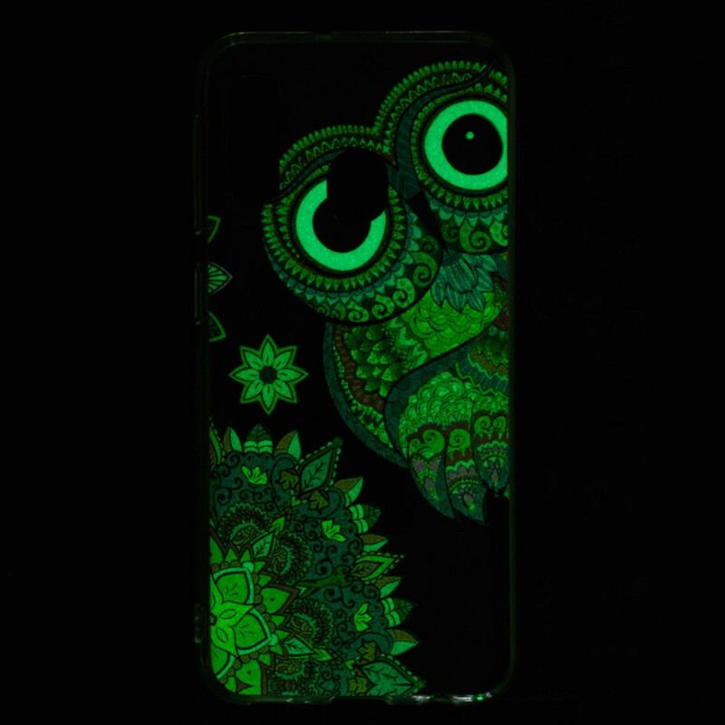 Capa Para Samsung Galaxy A20e Mandala Coruja Fluorescente