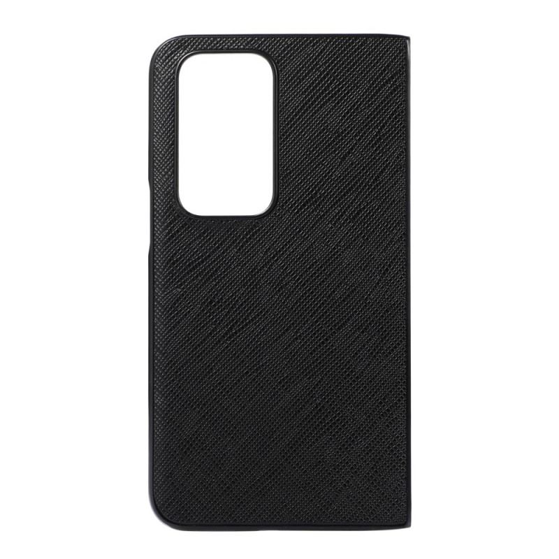 Capa Para Oppo Find N Couro Genuíno Texturizado