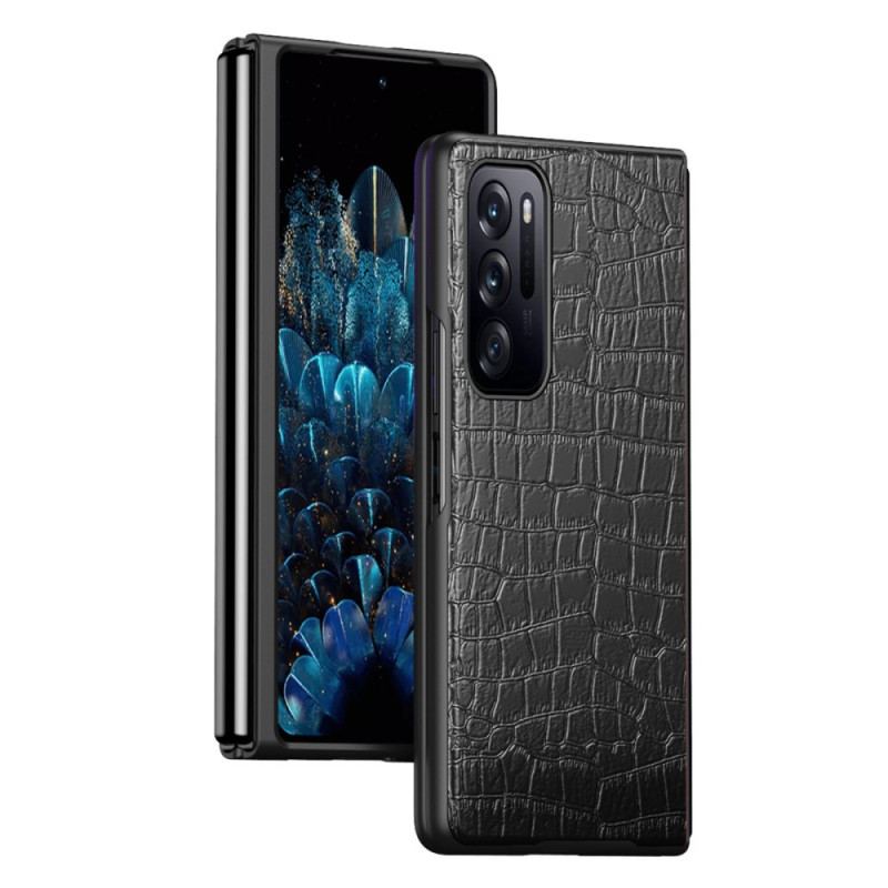 Capa Para Oppo Find N Efeito Pele De Crocodilo