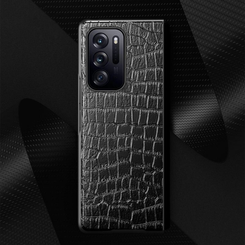 Capa Para Oppo Find N Efeito Pele De Crocodilo