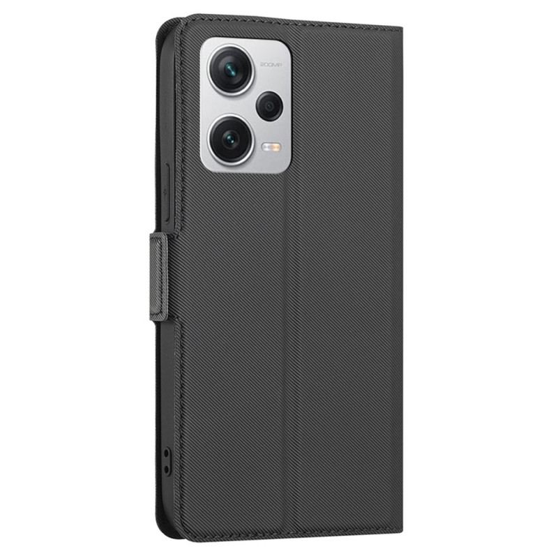 Capa De Couro Para Xiaomi Redmi Note 12 Pro Plus Dois Tons
