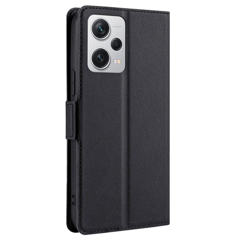 Capa De Couro Para Xiaomi Redmi Note 12 Pro Plus Couro Falso Ultrafino