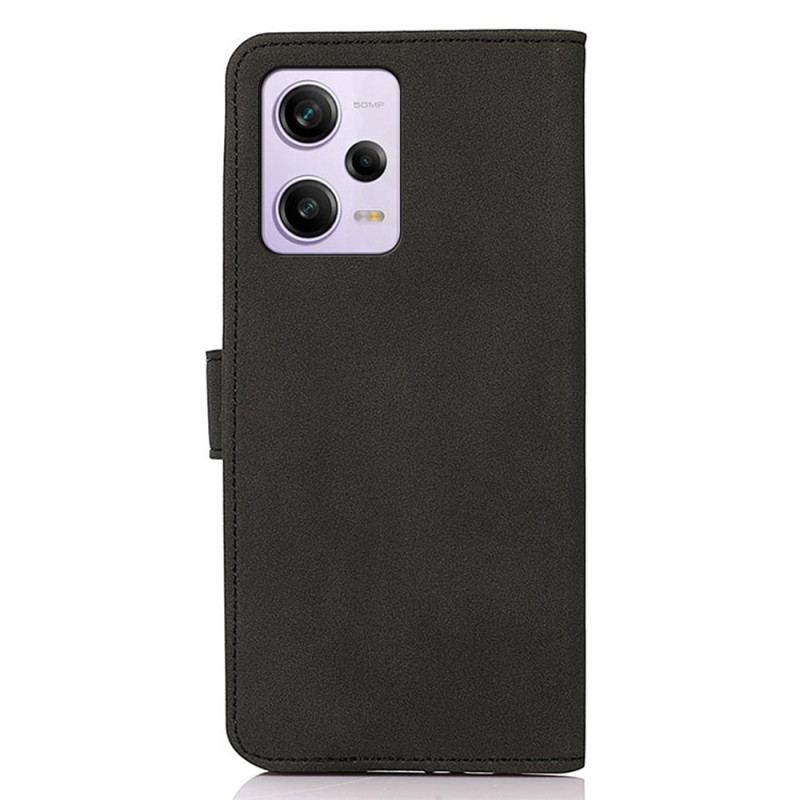 Capa Flip Para Xiaomi Redmi Note 12 Pro Plus Khazneh Moda Efeito Couro