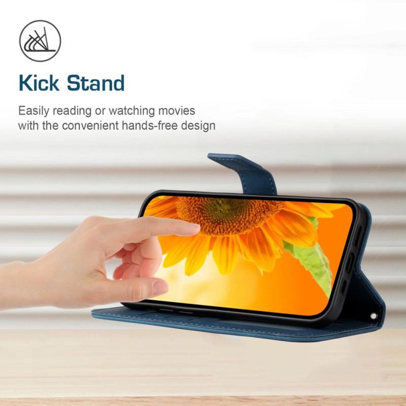 Capa Folio Para Xiaomi Redmi Note 12 Pro Plus Flor Com Cordão