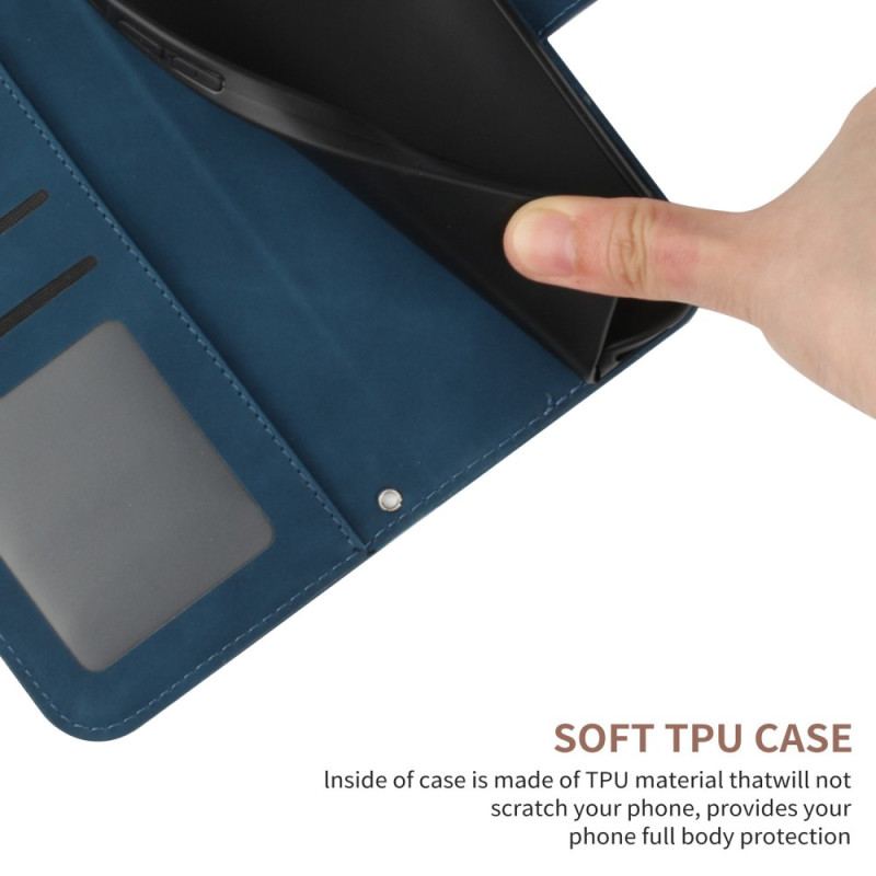 Capa Folio Para Xiaomi Redmi Note 12 Pro Plus Flor Com Cordão