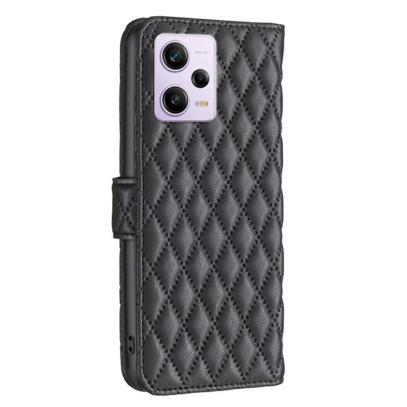 Capa Em Pele Para Poco X5 Pro 5G Acolchoado Binfen Color
