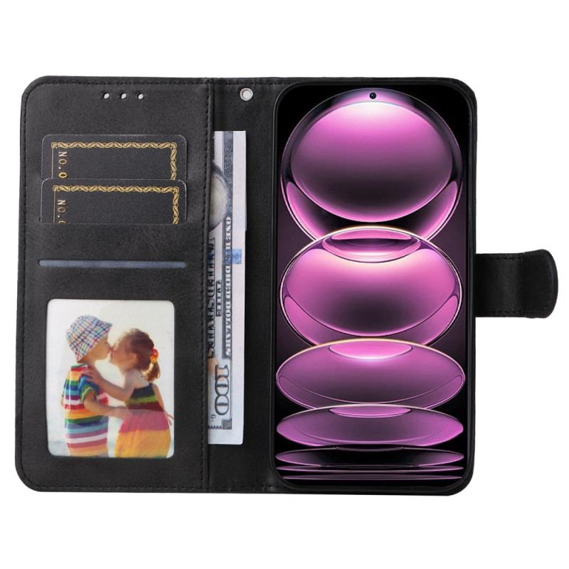 Capa Folio Para Poco X5 Pro 5G De Cordão Simples Com Alça