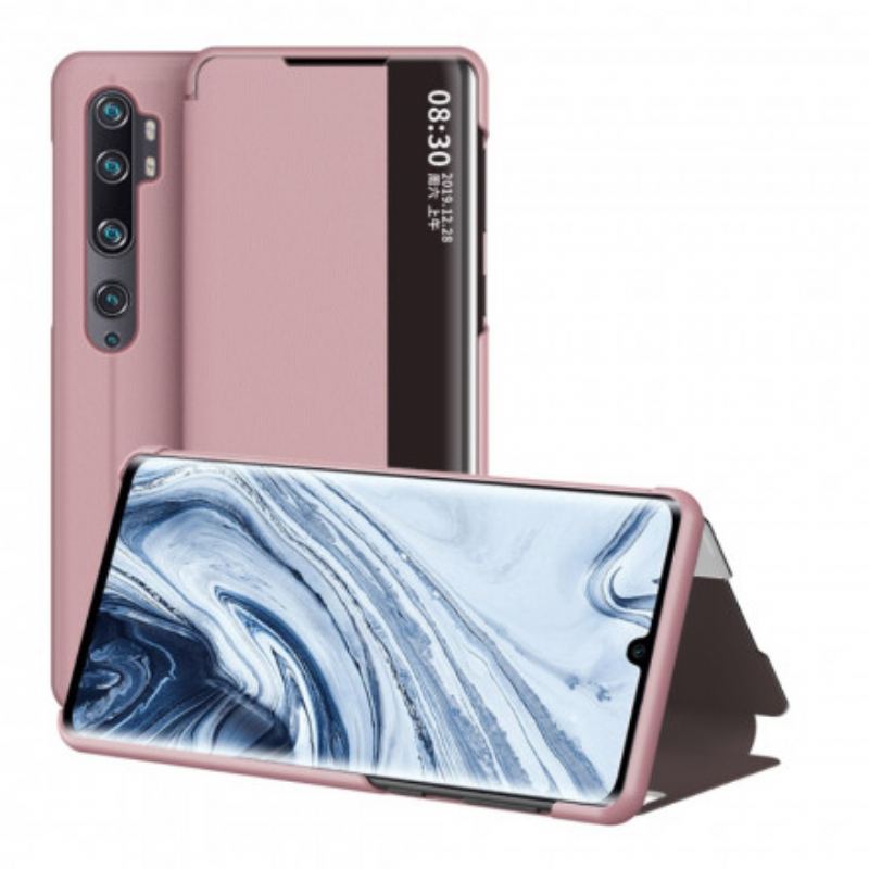 Capa De Celular Para Xiaomi Mi Note 10 Lite Couro Sintético Texturizado