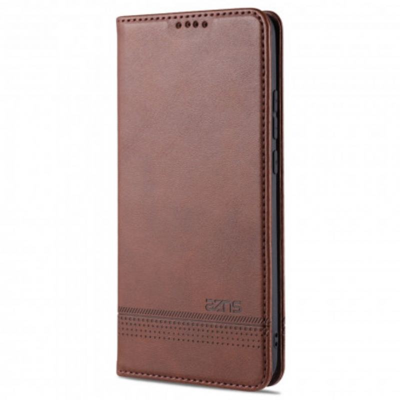 Capa De Celular Para Xiaomi Mi Note 10 Lite Flip Estilo De Couro Azns