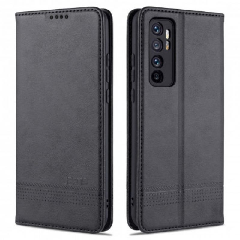 Capa De Celular Para Xiaomi Mi Note 10 Lite Flip Estilo De Couro Azns