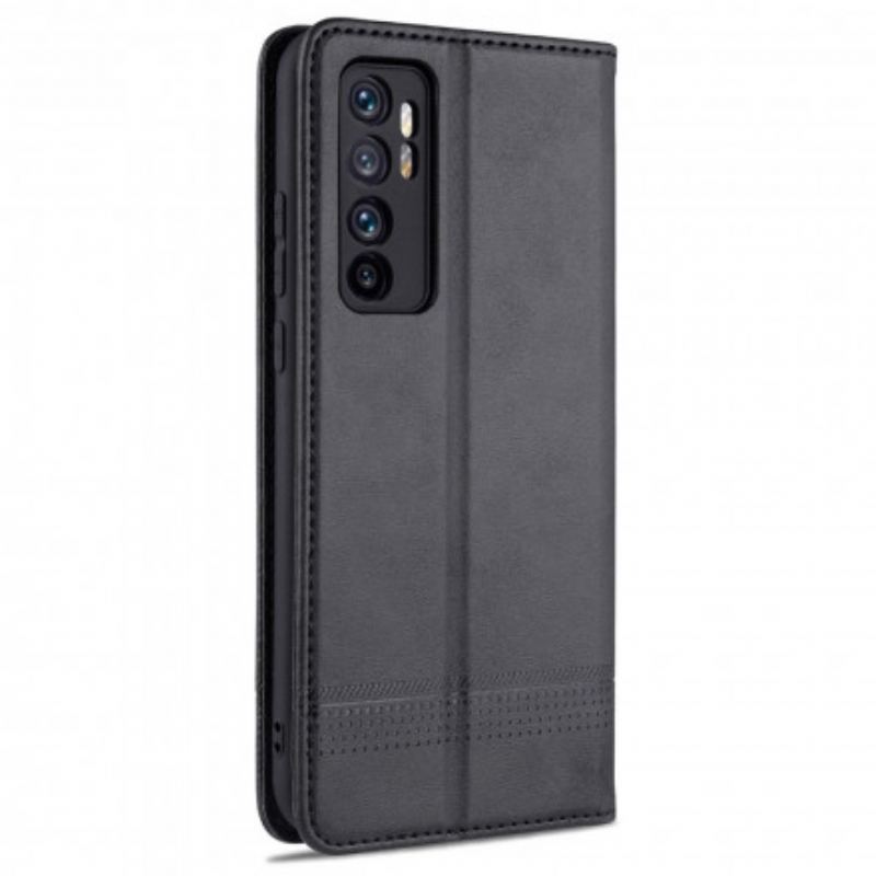 Capa De Celular Para Xiaomi Mi Note 10 Lite Flip Estilo De Couro Azns