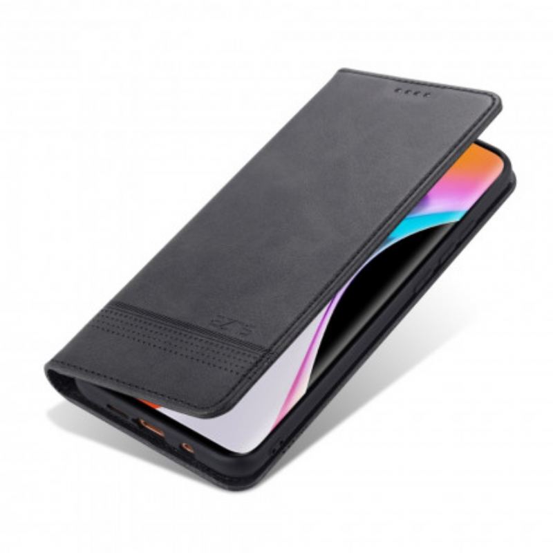 Capa De Celular Para Xiaomi Mi Note 10 Lite Flip Estilo De Couro Azns