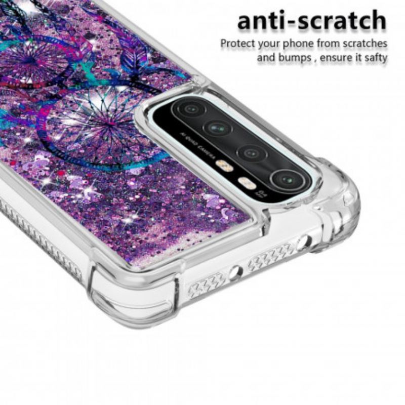 Capa Para Xiaomi Mi Note 10 Lite Apanhador De Sonhos Glitter