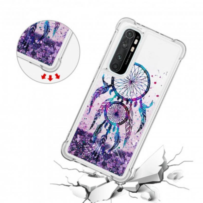 Capa Para Xiaomi Mi Note 10 Lite Apanhador De Sonhos Glitter