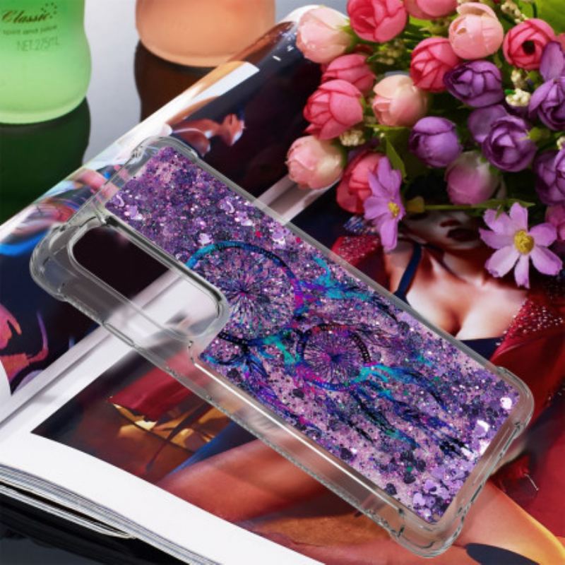 Capa Para Xiaomi Mi Note 10 Lite Apanhador De Sonhos Glitter