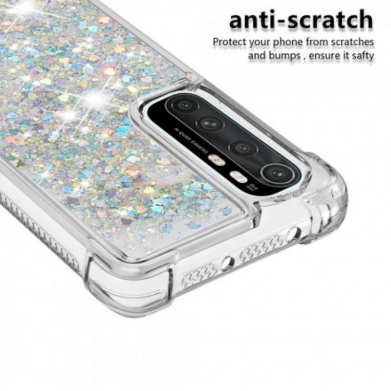 Capa Para Xiaomi Mi Note 10 Lite Desejos Lantejoulas