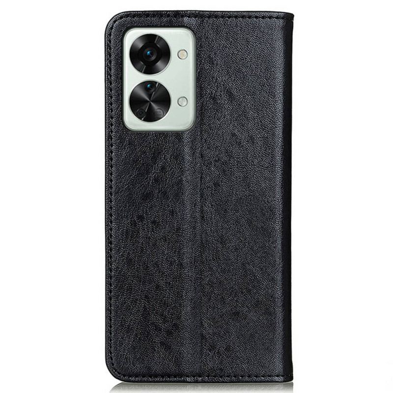 Capa De Celular Para OnePlus Nord 2T 5G Flip Couro Sintético Texturizado