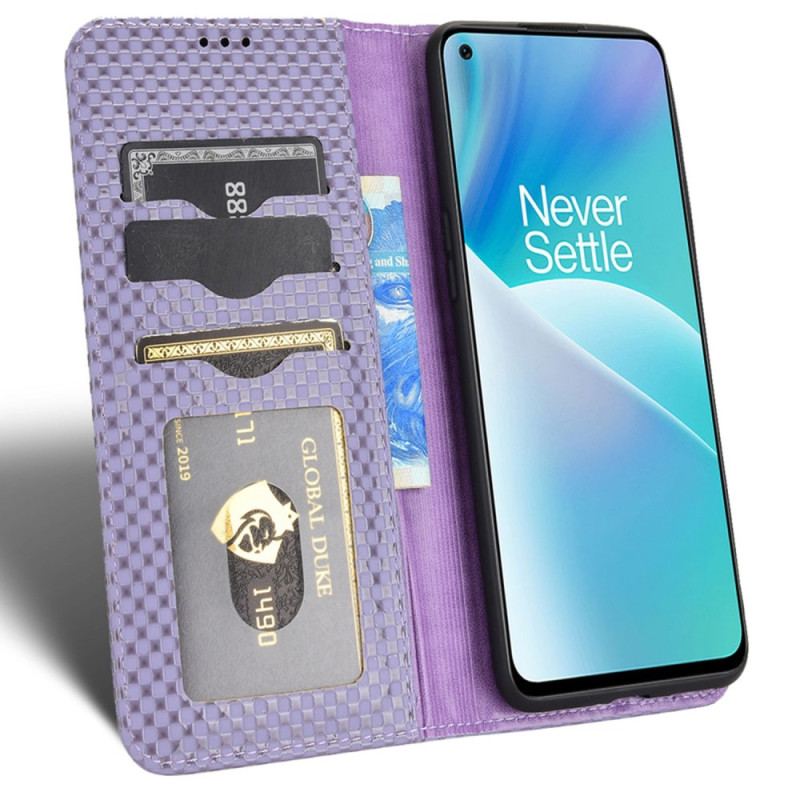 Capa De Celular Para OnePlus Nord 2T 5G Flip Textura De Grade