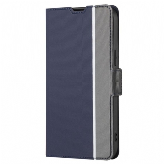 Capa De Couro Para OnePlus Nord 2T 5G Estilo De Couro De Dois Tons