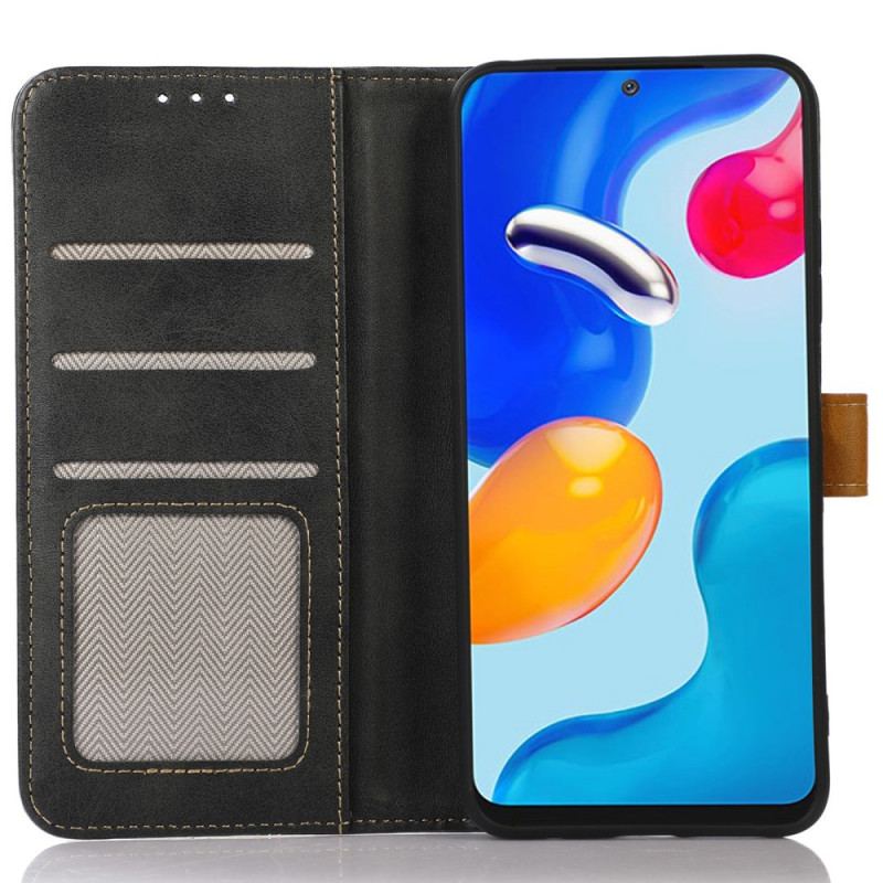 Capa De Couro Para OnePlus Nord 2T 5G Khazneh Com Alça