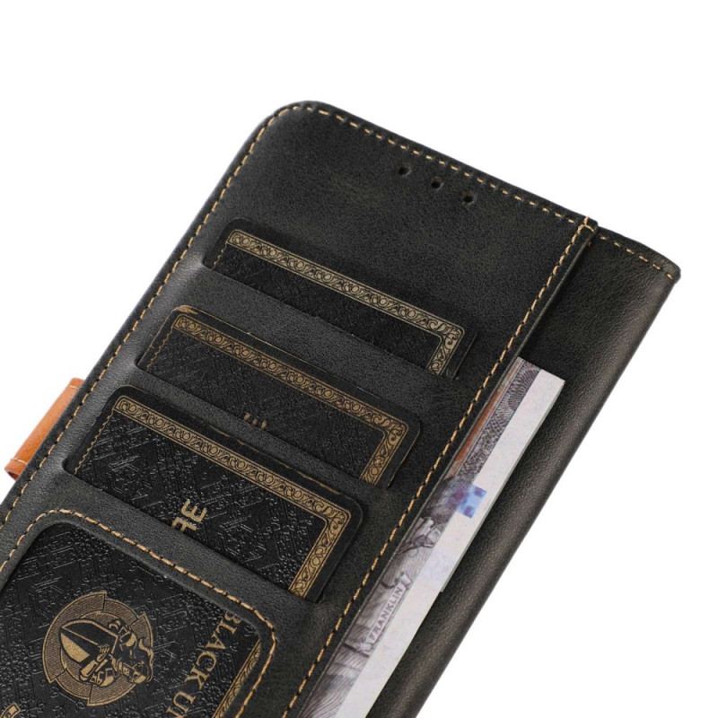 Capa De Couro Para OnePlus Nord 2T 5G Khazneh Com Alça