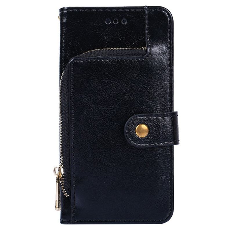 Capa De Couro Para OnePlus Nord 2T 5G Porta-moedas Frontal E Cordão