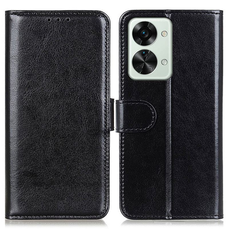 Capa De Couro Para OnePlus Nord 2T 5G Refinamento De Couro Sintético