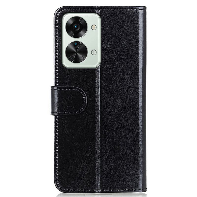 Capa De Couro Para OnePlus Nord 2T 5G Refinamento De Couro Sintético