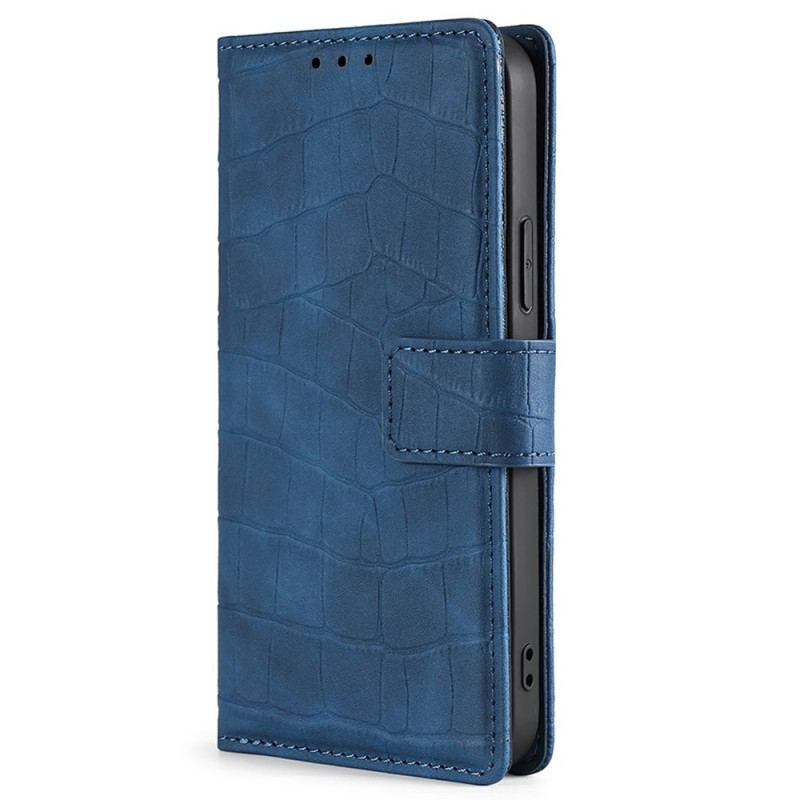 Capa Em Pele Para OnePlus Nord 2T 5G Estilo De Pele De Crocodilo