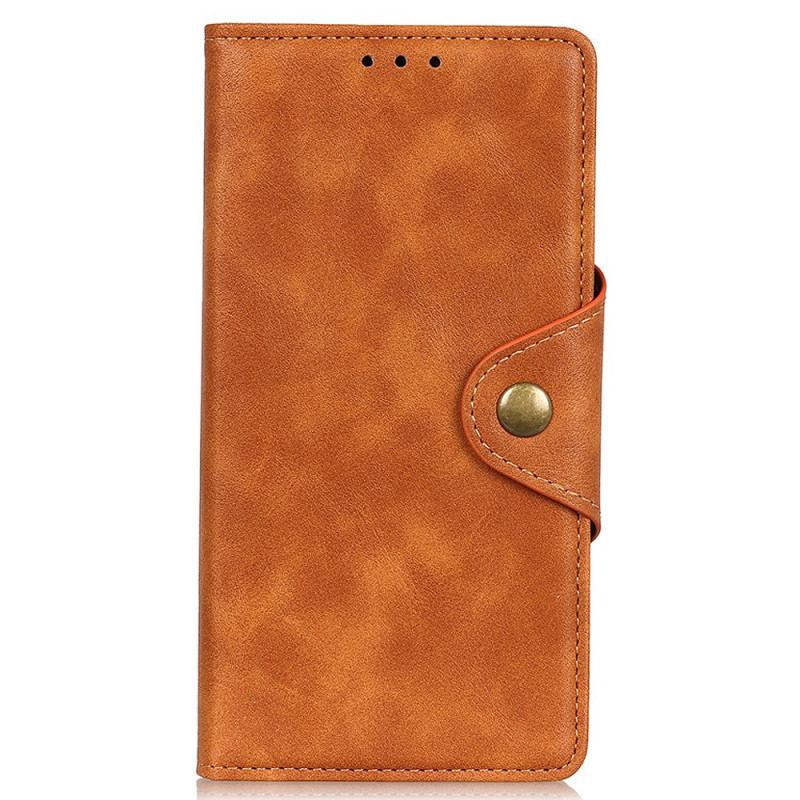 Capa Flip Para OnePlus Nord 2T 5G Botão De Couro Falso