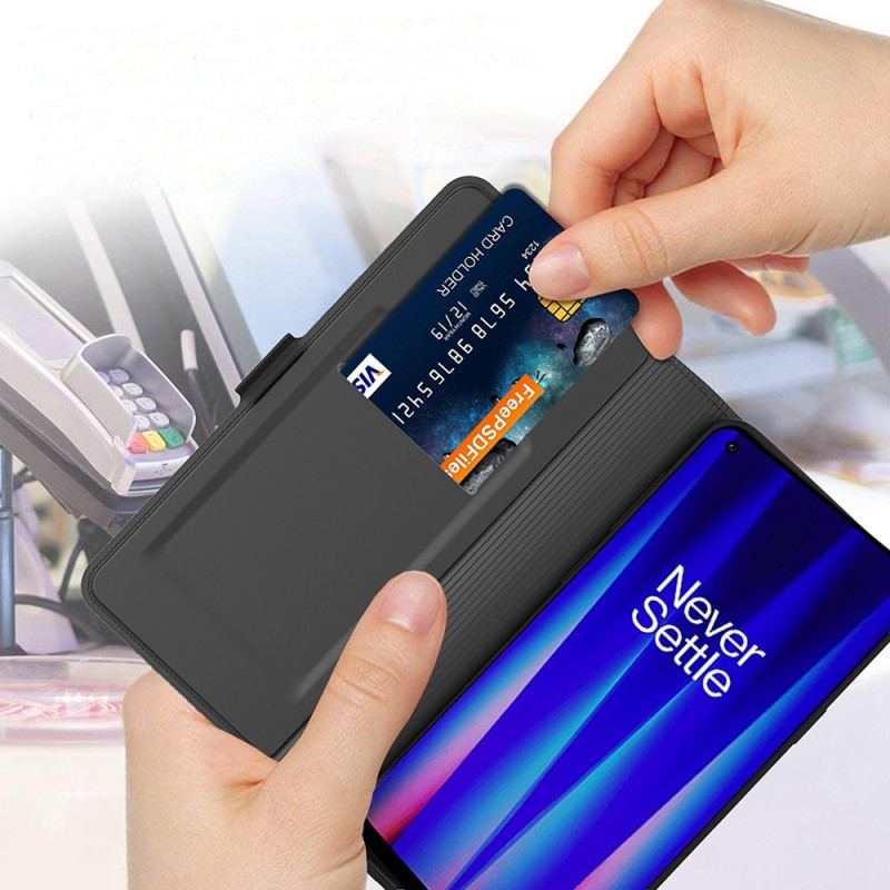 Capa Flip Para OnePlus Nord 2T 5G Fecho Duplo