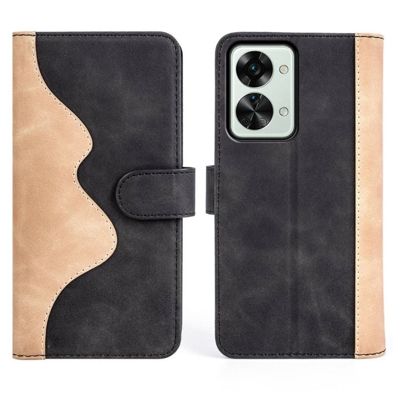 Capa Flip Para OnePlus Nord 2T 5G Padrão Gráfico
