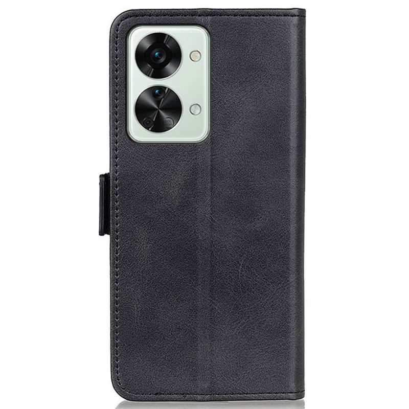 Capa Folio Para OnePlus Nord 2T 5G Fecho Duplo