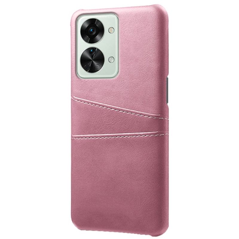 Capa Para OnePlus Nord 2T 5G Couro Sintético E Plástico Rígido