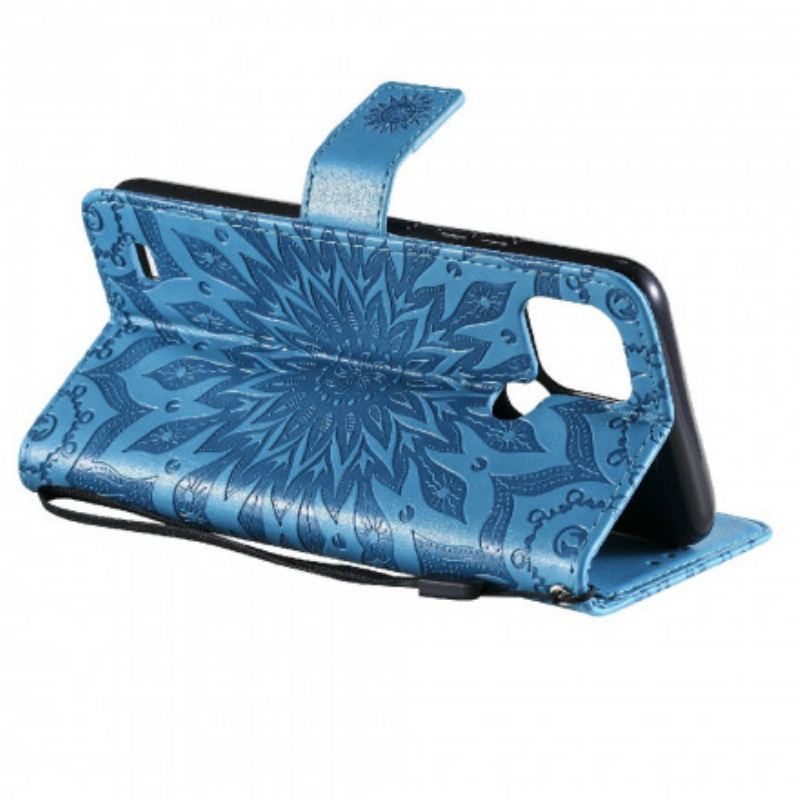 Capa Flip Para Realme C21 Flor Do Sol