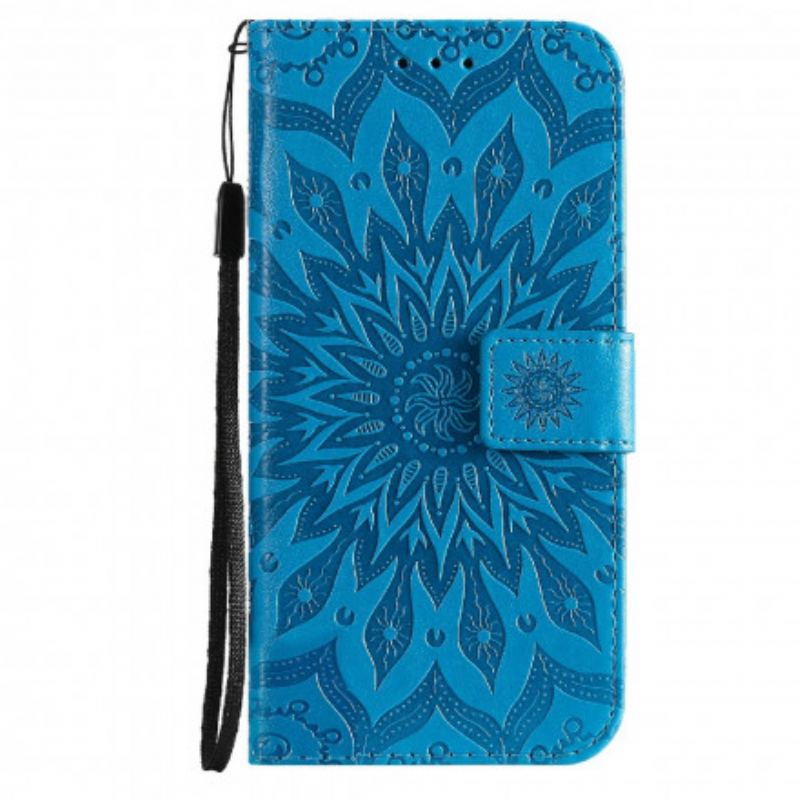 Capa Flip Para Realme C21 Flor Do Sol